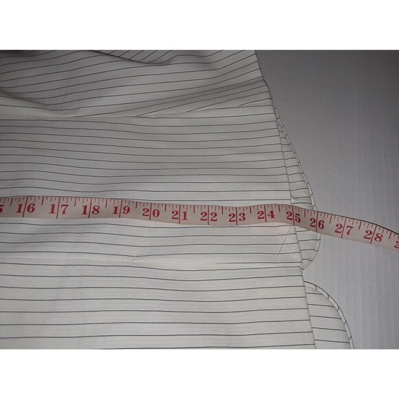 Lane Bryant The Bryant Blazer Size 18 One Button White Pinstripe Notch Lapel - Picture 7 of 10